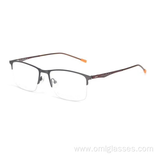 Square Half Frame Optical Glasses for Man